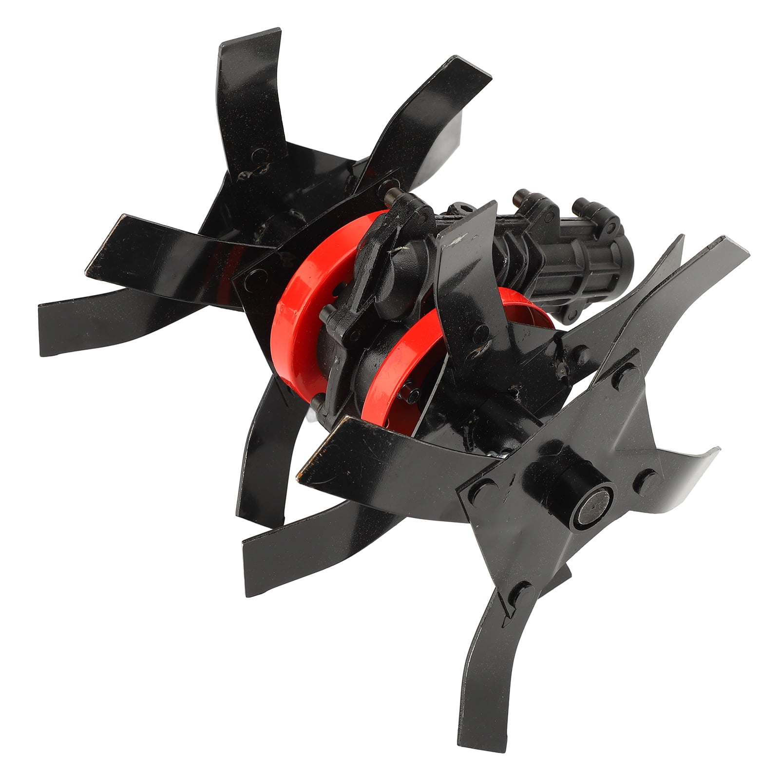 Grass Cutter Loosening Wheel, 9 Teeth Highly Efficient Multifunctional Mower Loosening Wheel 26mm Aluminum Iron Alloy  for Loosening Soil