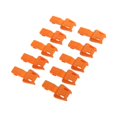 thumbnail image 2 of tredstone 10 Pieces Plastic Zipper Puller End Lock Zip Pull End for 3-4mm Cord Orange, 2 of 8