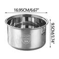 thumbnail image 3 of Aqestyerly Doublure Intérieure de Casserole en Acier Inoxydable de Rechange pour Cuiseur à Riz, Antiadhésive et Durable, Doublure Intérieure de Casserole pour Cuiseurs à Riz Multifonctions HWRETIE, 3 of 5