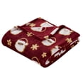 thumbnail image 2 of Holiday Time Plush Throw Blanket Santa, 50 in x 60 in, 2 of 9