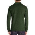 thumbnail image 4 of RXIRUCGD Blouse à Col Rabattu à Manches Longues et à Blocs de Couleur pour Hommes, Vert Armée, Taille : L, 4 of 5