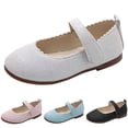thumbnail image 4 of FhsagQ Shoes Kids Shoes Slippers Size 10 Girls Sandals Solid Color New Pattern Fashion Lightweight Flat Bottom Comfortable Hook Loop Princess Shoes Kids Slippers Size 1 Kids Slippers Size 1 26, 4 of 9