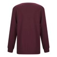 thumbnail image 4 of Women Side Split Fall Fashion 2025 Long Sleeve Shirts Trending Now, 4 of 5