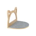 thumbnail image 3 of 1pc Wall-Mounted Cat Scratching Post, Cat Face Design Cat Climbing Frame With Felts, Wooden Cat Furniture For Playing, Climbing And Resting, Easy To A, 3 of 5