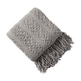 thumbnail image 3 of Matoen12 Throw Blanket Textured Solid Soft Sofa Couch Decorative Knitted Blanket, 50x59.8 Inch, 3 of 4