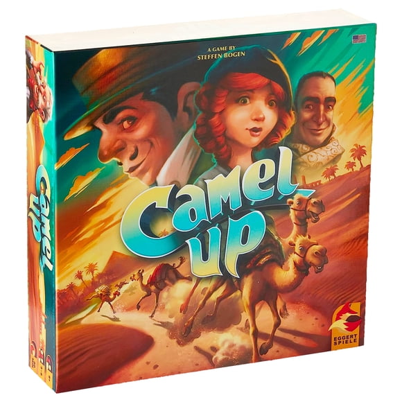 Pretzel Games - Camel Up - Multilingue - Jeu Amusant Pour Enfants et Adultes - Jeu Idéal Pour Soirée de Jeux de Société en Famille - Pour les Âges 8+ - 30 to 45 Minutes de Temps de Jeu - 2 à 8 Joueurs