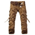 thumbnail image 3 of Cameland Men's Overalls Button Zipper Straight Leg Pants Multi-Pocket Pleated Design Overalls Casual Loose Pants, 3 of 3