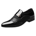 thumbnail image 1 of Kcodviy Chaussures Chaussure Homme Costume Hommes Hiver Cuir Chaussures Décontractées Affaires Hommes Confortables Cuir Chaussures de Chambre Hommes Cuir Mariage Chaussures Décontractées Chaussures de Travail en Cuir pour Hommes Embout Composite Cuir S, 1 of 8