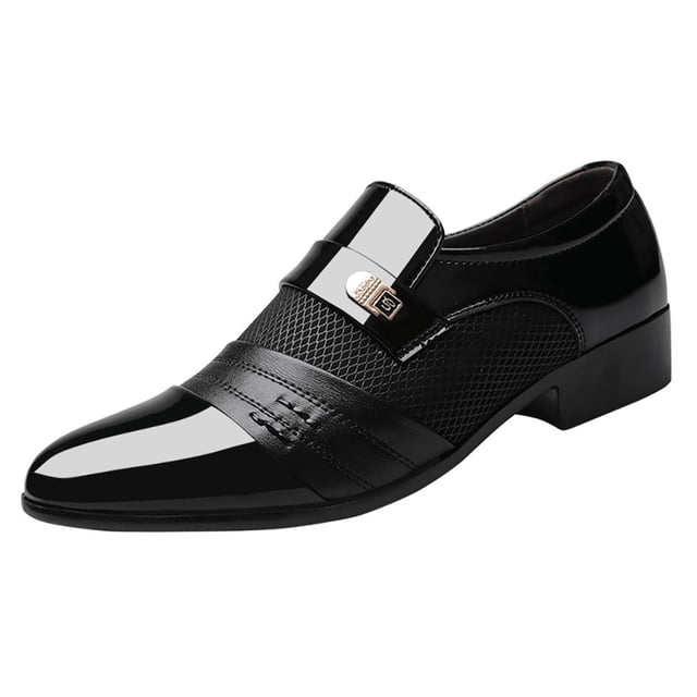 Kcodviy Chaussures Chaussure Homme Costume Hommes Hiver Cuir Chaussures Décontractées Affaires Hommes Confortables Cuir Chaussures de Chambre Hommes Cuir Mariage Chaussures Décontractées Chaussures de Travail en Cuir pour Hommes Embout Composite Cuir S