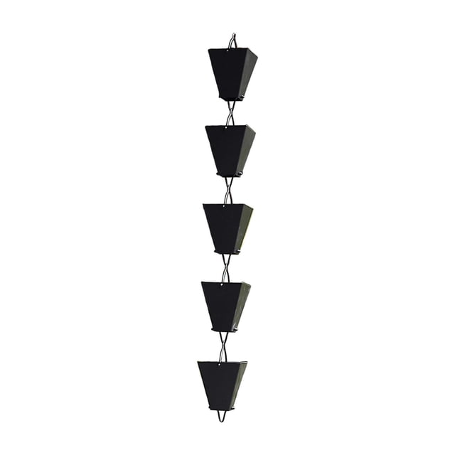 GROWTH TANK 100cm Rain Chain for Gutter Porch Water Catcher Chain Replacement Downspouts Trapezoid Shape