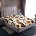 thumbnail image 3 of Erosebridal Gothic Skull Bed Sheets Set Twin Size, Western Boot Bed Sheets Twin, Rustic Room Decor 3 Pieces, 3 of 6