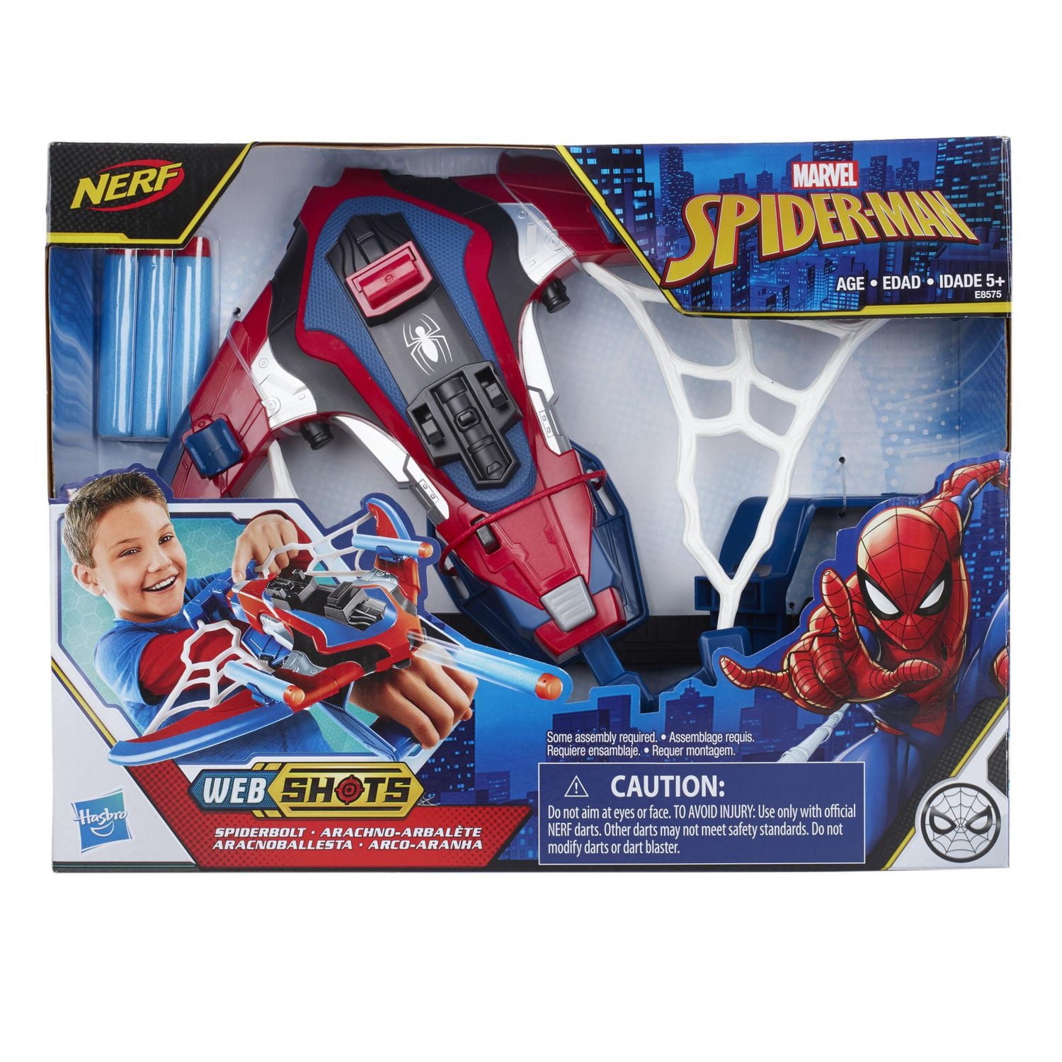 Spider-Man Web Shots blaster jouet Nerf Arbalète de Spider-Man