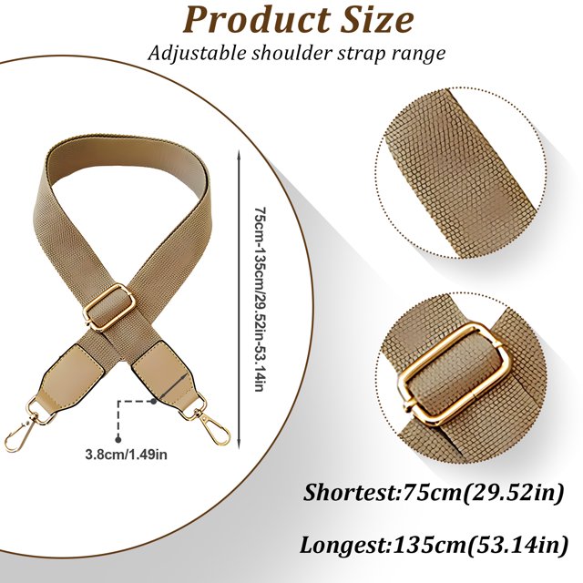 Baohd Sangle de Sac à Main Extensible et Résistante à l'Usure pour Sac à Bandoulière Sans Fil en Vrac Kaki