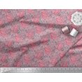 thumbnail image 3 of Soimoi Velvet Fabric Brush Stroke Abstract Print Fabric by Yard 58 Inch Wide, 3 of 3
