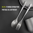 thumbnail image 4 of Lightweight Titanium Fork for Home Outdoor Camping Hiking Picnic, 4 of 8