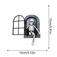 thumbnail image 3 of Décoration de Jardin Extérieure Squelette d'Horreur de Fenêtre avec Pose Assise Humoristique, Sculpture Durable Résistante aux Intempéries pour Pelouse, Jardin et Festival d'Halloween, 3 of 7