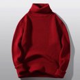 thumbnail image 1 of Dvkptbk Men's Pull-over à Manches Longues en Maille Causale à Col Roulé Chaud Hiver de Sweater Mode Sweater, 1 of 5