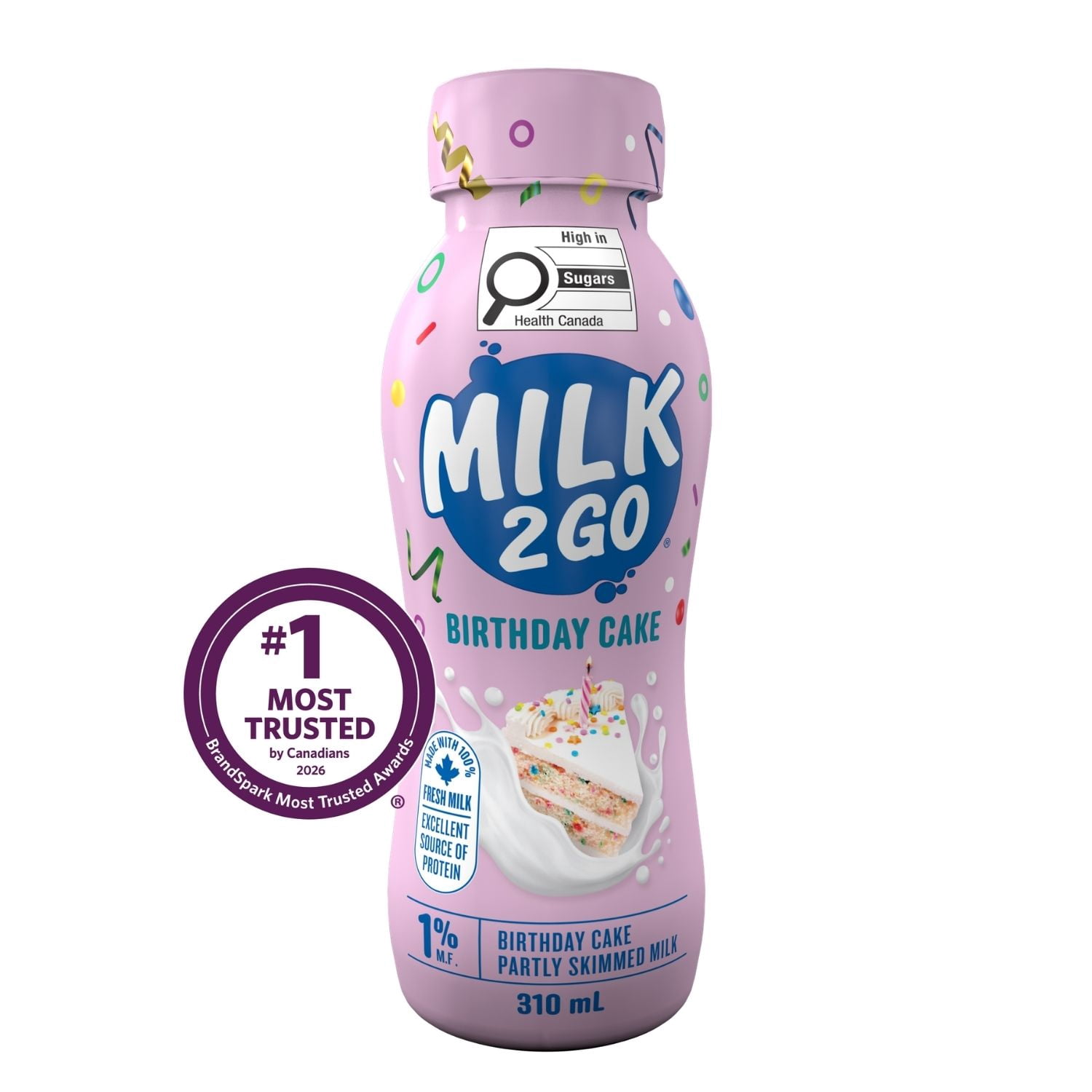 Milk2Go 1% M.F. Birthday Cake Partly Skimmed Milk - Walmart.ca