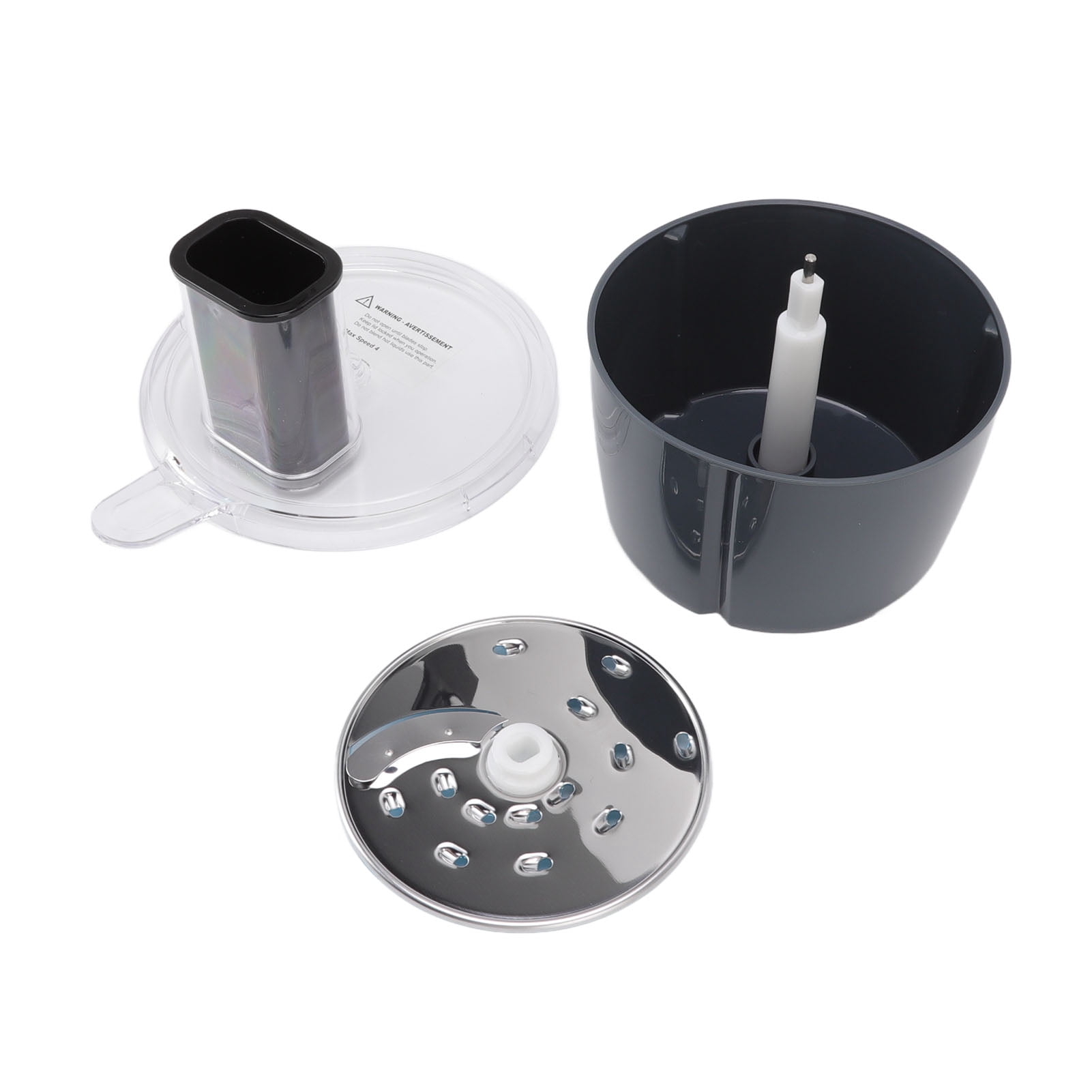 Food Processor Slicing Shredding Parts, Sustainable Use Food Processor Container Kit Stainless Steel Repair Parts For Maintain