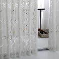 thumbnail image 3 of EGNMCR Rideaux, Rideaux pour Chambre 1 PCS Vignes Feuilles Tulle Rideau de Porte Fenêtre Panneau Drapé Voilage Foulard Cantonnières Rideau, 3 of 3
