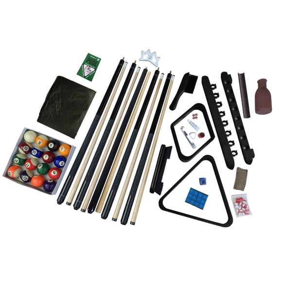 Deluxe Billiards Accessory Kit - Black Finish