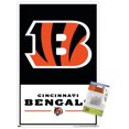 thumbnail image 1 of NFL Cincinnati Bengals - Logo 21 Wall Poster with Magnetic Frame, 22.375" x 34", 1 of 4