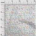 thumbnail image 2 of oneOone Polyester Spandex Purple Fabric Text Craft Projects Decor Fabric Printed By The Yard 56 Inch Wide, 2 of 5