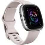 Refurbished Fitbit FitbitSense2openBoxLunarWhitePlatimum Sense 2st Gen Smartwatch, Lunar White