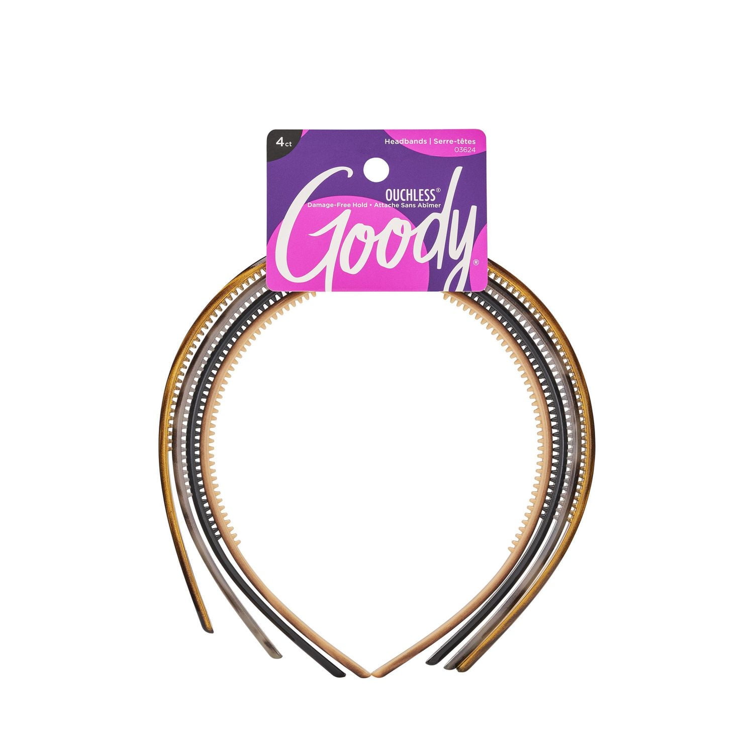 UPC 041457036242 product image for Goody Classics Thin Assorted Pattern Headbands Multi 4 Count (Pack Of 1) | upcitemdb.com