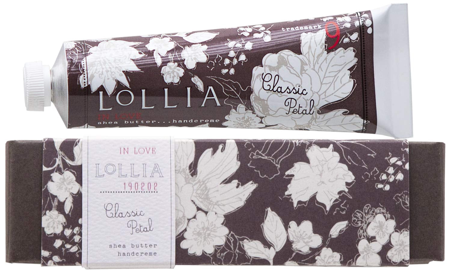 Lollia In Love Handcreme | Fragrant, Moisturizing Coveted Hand Lotion | Lightweight and Quick Absorbing | Finest Ingredients Including Shea Butter | 1.25 oz / 35.4 g
