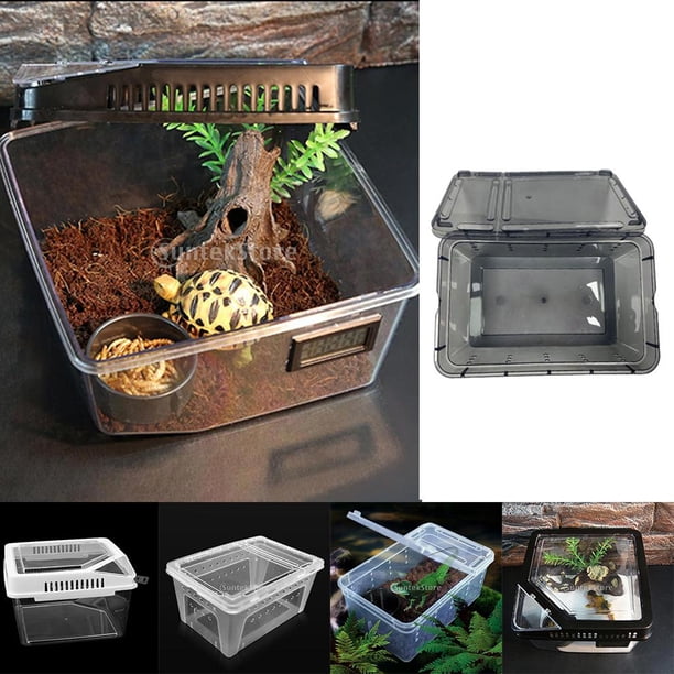 温室・飼育ケース Reptile breading cage Reptile Box Ventilated Feeding Container Transparent Animal