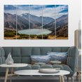 thumbnail image 1 of Mountain Lake under Blue Sky - Landscape Canvas Art Print, 1 of 3