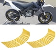 thumbnail image 4 of 16pcs Bike Motorcycle 16-18inch Reflective Wheel Strip Decor Stickers Blue Green Red Orange Yellow White Suitable for Most Wheels, 4 of 7