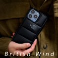 thumbnail image 2 of Black Creative Feather-Filled Phone Case for iPhone15(Plus Pro Max) iPhone16 (Plus Pro Max), 2 of 7