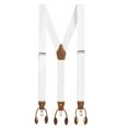thumbnail image 1 of Buyless Fashion Suspenders For Men - 48" Adjustable Straps 1 1/4" - Y Back With Clips And Buttons, 1 of 7