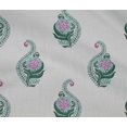 thumbnail image 4 of oneOone Cotton Flex Fabric Leaves & Floral Block Print Fabric By Yard 40 Inch Wide, 4 of 4