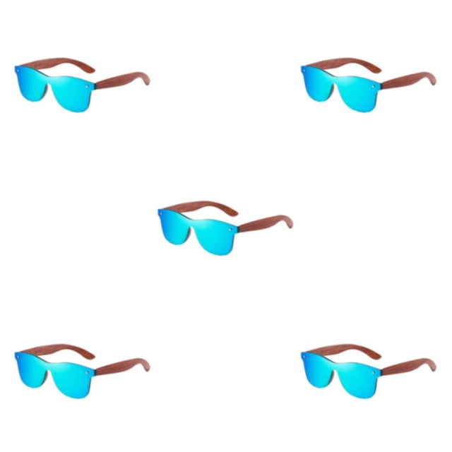 Thinsony Lightweight Frame Protection Fashionable Comfortable Fit Colorful Lens Options Unisex blue 5Set