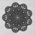 thumbnail image 1 of Ahgly Company Machine Washable Indoor Square Transitional Black Area Rugs, 6' Square, 1 of 7