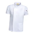 thumbnail image 4 of lionlar Chef Coat Jacket Short Sleeve Cafe Restaurant Apparel Pub Unisex Uniform White L, 4 of 8