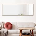 thumbnail image 4 of NeuType Gold Floor Mirror with Stand Large Full Length Mirror Modern Wall Mounted Mirror 55"x16", 4 of 8