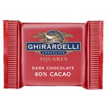 Ghirardelli Individually-Wrapped Chocolat noir 60% Carré de Cacao - 540/Case