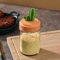 thumbnail image 4 of A1 Compact Glass Seasoning Dispenser With Measuring Lid Kitchen Pantry Organizer For Herbs Spices Cooking Essentials #040U0, 4 of 6