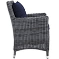 thumbnail image 4 of Modway Summon Ensemble de Salle à Manger d'Extérieur Sunbrella® de 4 Pcs en Canvas Navy, 4 of 6