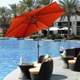 thumbnail image 3 of Costway 10 FT Patio Umbrella Patio Market Steel Tilt W/ Crank Outdoor Yard Garden Orange, 3 of 10