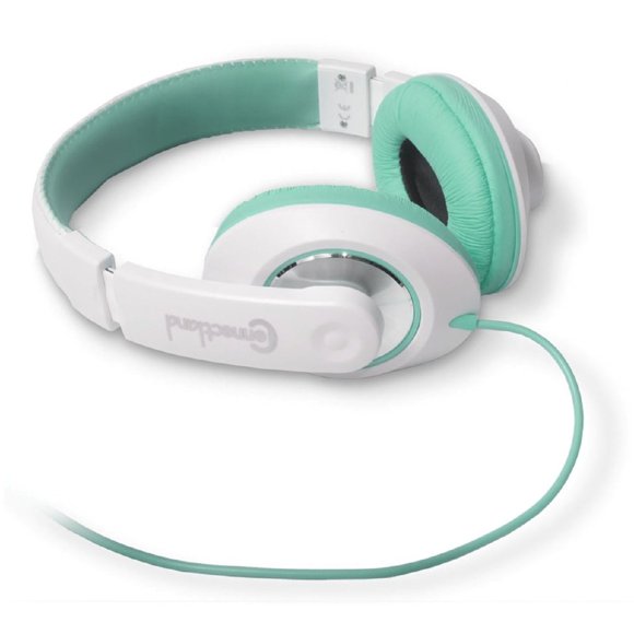 Connectland Stereo Wired Headphone & Microphone Lightweight 40mm Speaker Music Gaming Stylish Teal CL-AUD63035