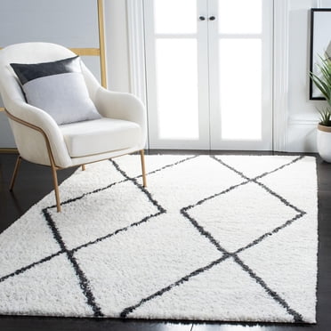 SAFAVIEH August Delroy Tapis Géométrique Shag