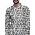 thumbnail image 4 of Atasi Printed Long Asymmetric Kurta Pajama Set For Men Party Wear Clothing, 4 of 4