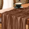 thumbnail image 3 of Boho Gauze Green Wedding Table Runner Fabric Kitchen Dining Holiday Table Decor For Home Party Indoor, 3 of 5