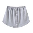 thumbnail image 3 of Jupon Demi-Long Superposé à Étages Transparent à Rayures Imprimées pour Femme, Grande Taille, 3 of 8
