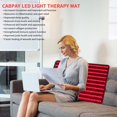 thumbnail image 5 of Led Light Therapy Mat-Red Light Therapy 38""x23.6""Large Pads Whole Full Body Infrared Therapy for Muscle, Recovery, Energy,Home Use, Black-400, 5 of 5